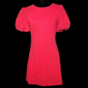 Free People - Red Eyelet Strawberry Spritz Dress - Size S